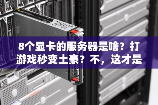8个显卡的服务器是啥？打游戏秒变土豪？不，这才是它的正经用途！