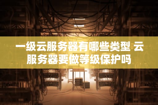 一级云服务器有哪些类型 云服务器要做等级保护吗