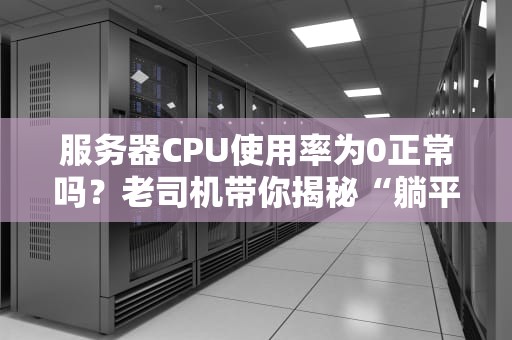 服务器CPU使用率为0正常吗？老司机带你揭秘“躺平”CPU的真相！