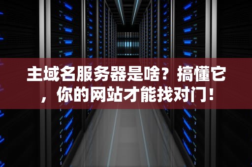 主域名服务器是啥？搞懂它，你的网站才能找对门！