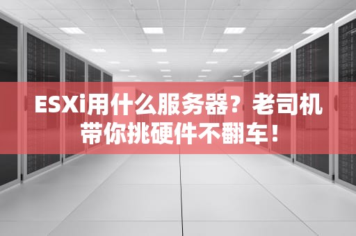 ESXi用什么服务器？老司机带你挑硬件不翻车！