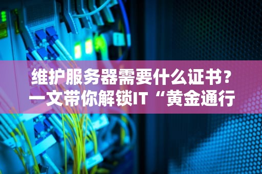 维护服务器需要什么证书？一文带你解锁IT“黄金通行证”！