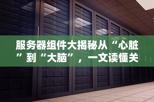 服务器组件大揭秘从“心脏”到“大脑”，一文读懂关键部件与功能！