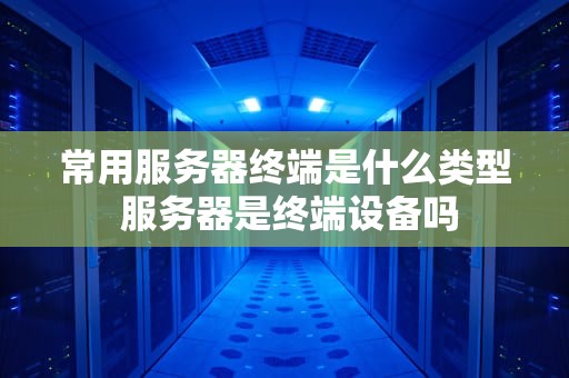 常用服务器终端是什么类型 服务器是终端设备吗