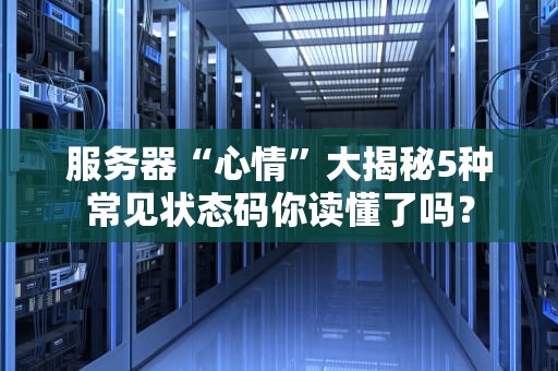 服务器“心情”大揭秘5种常见状态码你读懂了吗？