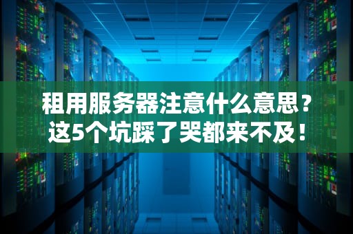 租用服务器注意什么意思？这5个坑踩了哭都来不及！