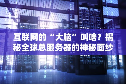 互联网的“大脑”叫啥？揭秘全球总服务器的神秘面纱！
