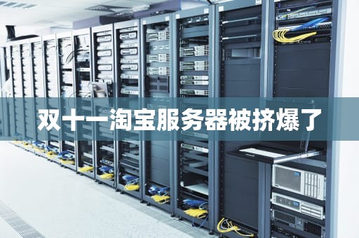 双十一淘宝服务器被挤爆了