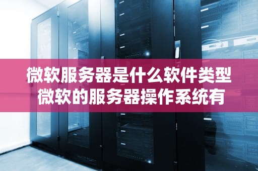 微软服务器是什么软件类型 微软的服务器操作系统有哪些