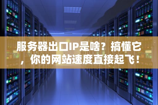 服务器出口IP是啥？搞懂它，你的网站速度直接起飞！