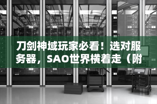 刀剑神域玩家必看！选对服务器，SAO世界横着走（附专业避坑指南）
