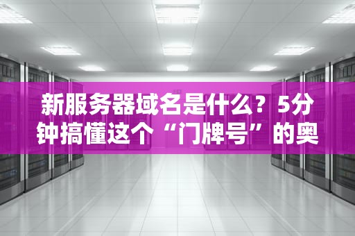 新服务器域名是什么？5分钟搞懂这个“门牌号”的奥秘！