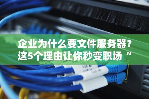 企业为什么要文件服务器？这5个理由让你秒变职场“文件管理大师”！