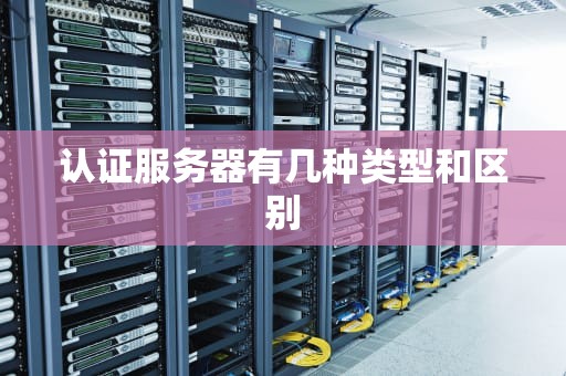 认证服务器有几种类型和区别