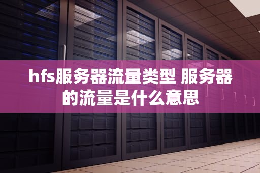 hfs服务器流量类型 服务器的流量是什么意思