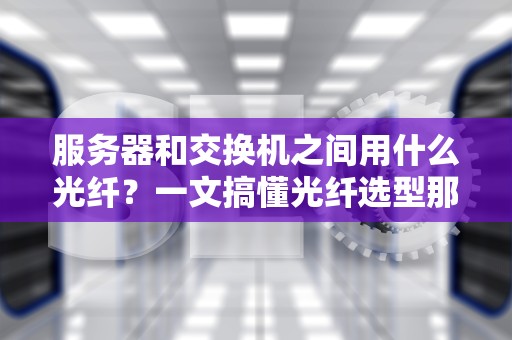 服务器和交换机之间用什么光纤？一文搞懂光纤选型那些事儿！