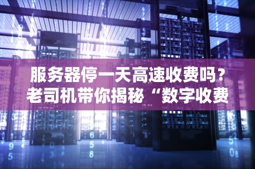 服务器停一天高速收费吗？老司机带你揭秘“数字收费站”的隐藏规则！
