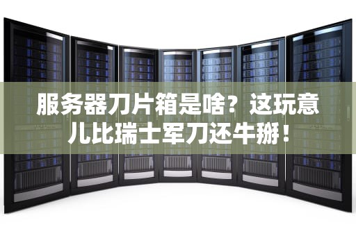 服务器刀片箱是啥？这玩意儿比瑞士军刀还牛掰！