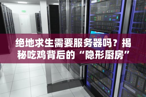 绝地求生需要服务器吗？揭秘吃鸡背后的“隐形厨房”