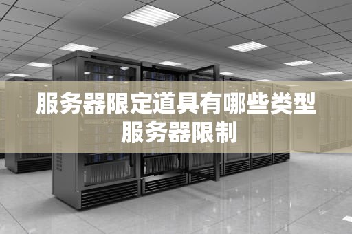 服务器限定道具有哪些类型 服务器限制