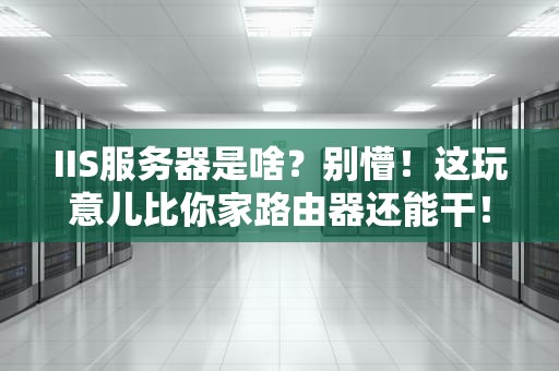 IIS服务器是啥？别懵！这玩意儿比你家路由器还能干！