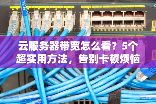 云服务器带宽怎么看？5个超实用方法，告别卡顿烦恼！