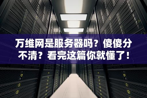 万维网是服务器吗？傻傻分不清？看完这篇你就懂了！