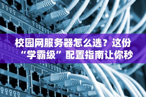 校园网服务器怎么选？这份“学霸级”配置指南让你秒变IT大神！
