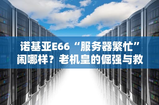 诺基亚E66“服务器繁忙”闹哪样？老机皇的倔强与救赎指南！