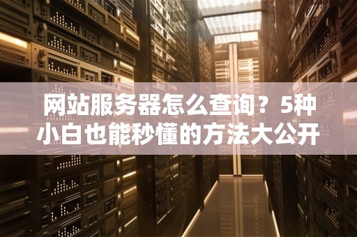 网站服务器怎么查询？5种小白也能秒懂的方法大公开！