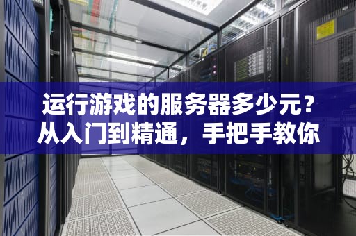 运行游戏的服务器多少元？从入门到精通，手把手教你省钱又高效！