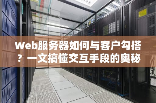 Web服务器如何与客户勾搭？一文搞懂交互手段的奥秘！