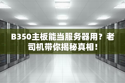 B350主板能当服务器用？老司机带你揭秘真相！
