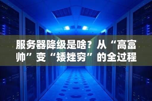 服务器降级是啥？从“高富帅”变“矮矬穷”的全过程大揭秘！