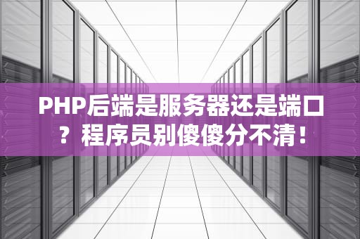 PHP后端是服务器还是端口？程序员别傻傻分不清！