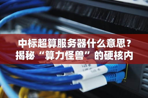 中标超算服务器什么意思？揭秘“算力怪兽”的硬核内幕！