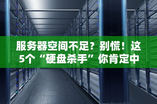 服务器空间不足？别慌！这5个“硬盘杀手”你肯定中招了