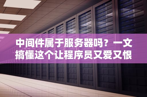 中间件属于服务器吗？一文搞懂这个让程序员又爱又恨的中间商