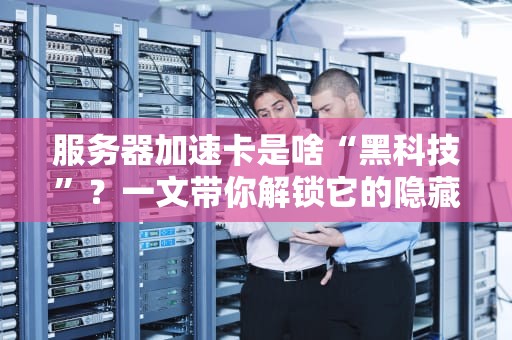 服务器加速卡是啥“黑科技”？一文带你解锁它的隐藏Buff！