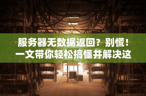 服务器无数据返回？别慌！一文带你轻松搞懂并解决这个大乌龙