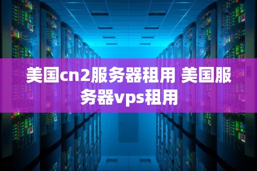 美国cn2服务器租用 美国服务器vps租用