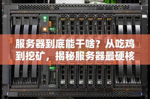 服务器到底能干啥？从吃鸡到挖矿，揭秘服务器最硬核的10大用途！