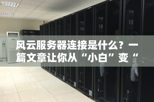 风云服务器连接是什么？一篇文章让你从“小白”变“大神”！