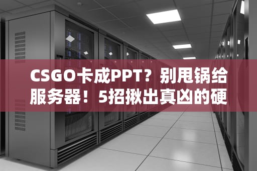 CSGO卡成PPT？别甩锅给服务器！5招揪出真凶的硬核测评