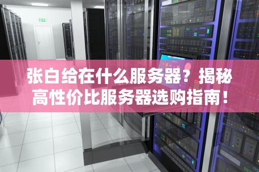 张白给在什么服务器？揭秘高性价比服务器选购指南！