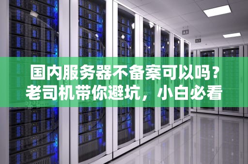 国内服务器不备案可以吗？老司机带你避坑，小白必看！