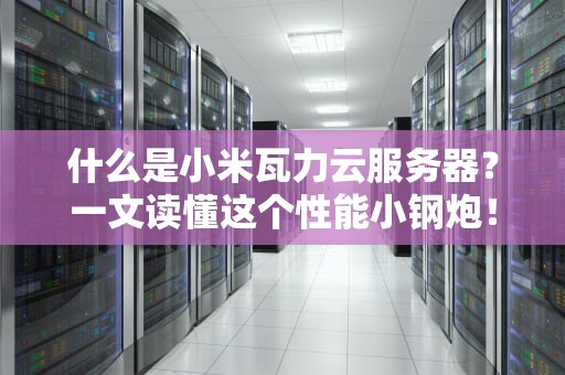 什么是小米瓦力云服务器？一文读懂这个性能小钢炮！