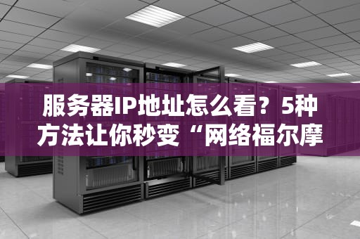 服务器IP地址怎么看？5种方法让你秒变“网络福尔摩斯”！