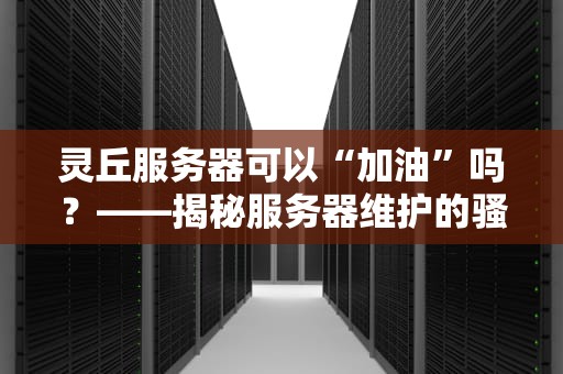 灵丘服务器可以“加油”吗？——揭秘服务器维护的骚操作与硬核知识