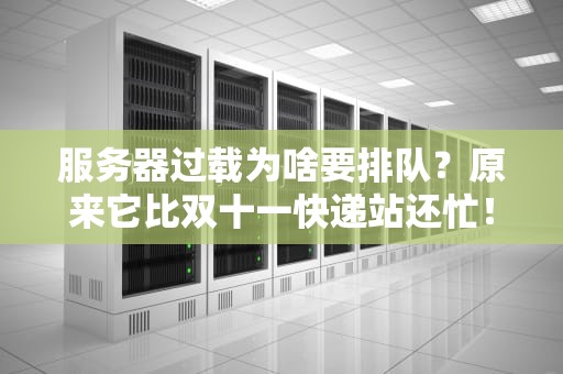 服务器过载为啥要排队？原来它比双十一快递站还忙！